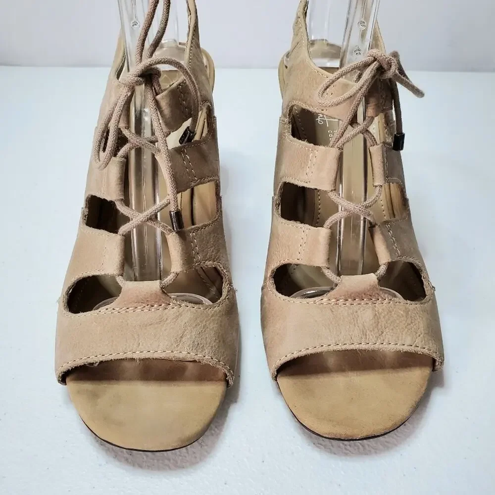 Franco Sarto Talia Lace-Up Slingback Sandals 8.5 - Picture 5 of 11